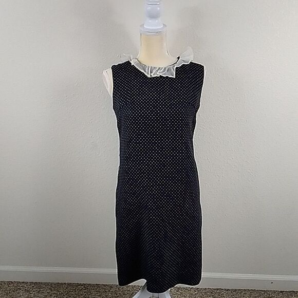Definitely Jr's VTG Polka Women Dress Size SM - Picture 1 of 11